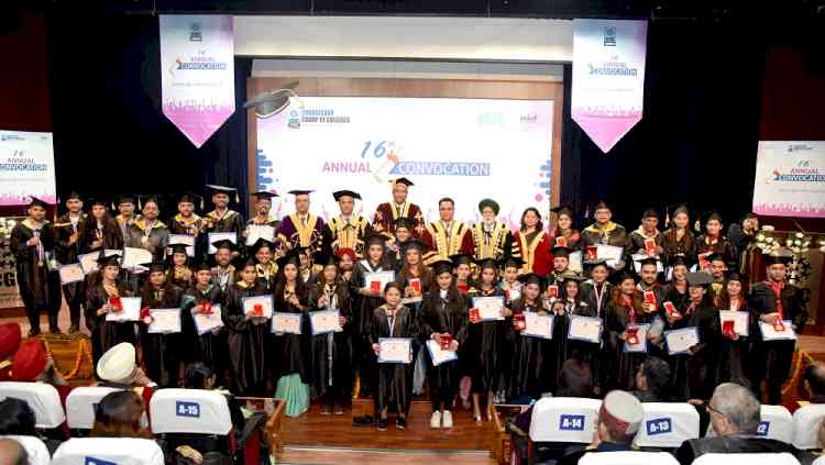 64 merit holders felicitated during 16th Annual Convocation Ceremony at CGC Landran