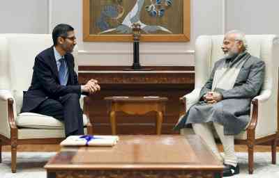 Google CEO Sundar Pichai meets PM, pledges support for G20 Presidency