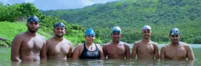 Six swimmers reach Goa from Mumbai, aiming for Guinness record