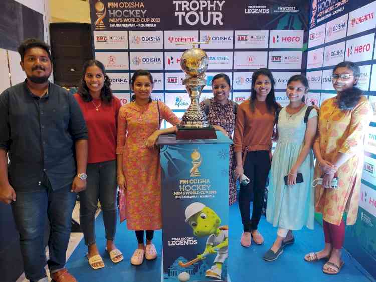 FIH Men’s Hockey World Cup Trophy makes its premiere in Chennai at Phoenix Marketcity