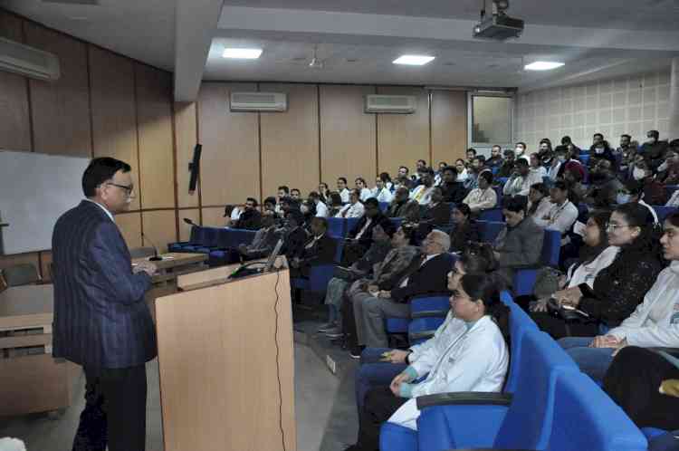 Guest lecture on “Cutaneous manifestations in malignancies and connective tissue disease” held at DMCH