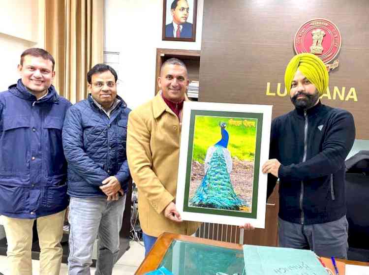 Deputy Commissioner acknowledged pictorial work depicting National Bird Peacock symbolizing “Rangla Punjab”