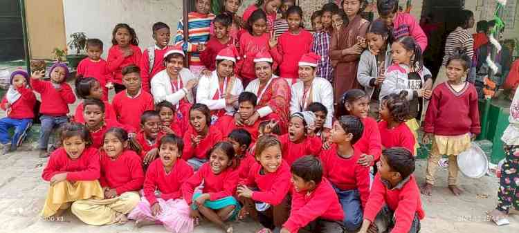 Omaxe Foundation celebrated Christmas with full zeal with Underprivileged Children