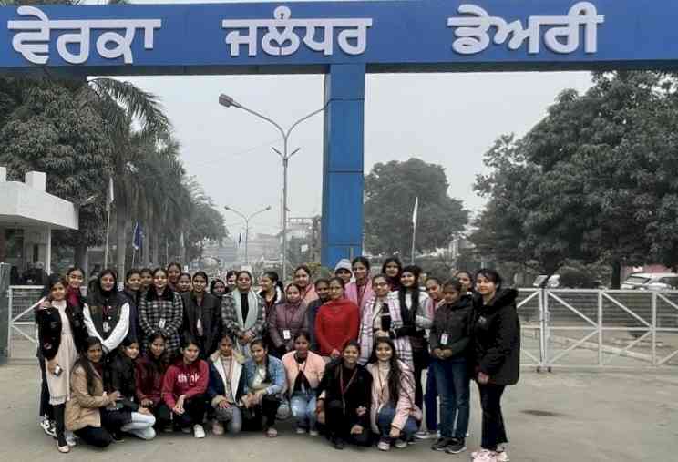 KMV Collegiate Sr. Sec. School organises industrial visit to Verka Milk Plant