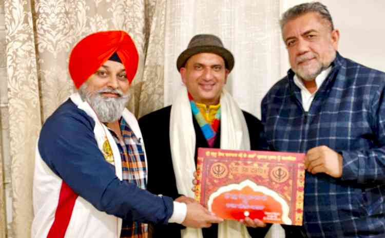 Canada MP Sukh Dhaliwal acknowledges Pictorial Work on “Spiritual Journey of Sri Guru Teg Bahadur Sahib” authored by Harpreet Sandhu