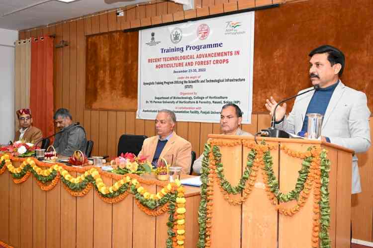 Training programme on advancements in Horticulture and Forest crops