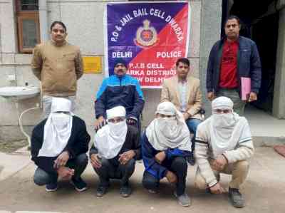 4 criminals evading trial held by police in Delhi's Dwarka