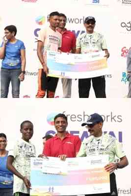 Chennai Marathon: India's Vinod Kumar, Kenyan Kimitwai win men's and women's titles