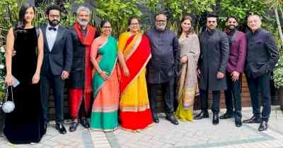 Team 'RRR' makes a style statement with sarees, sherwanis and bandhgalas