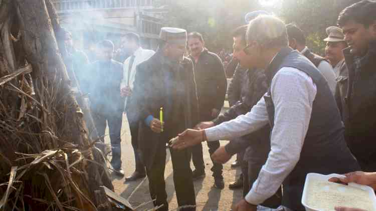 Lohri celebrations at Panjab University