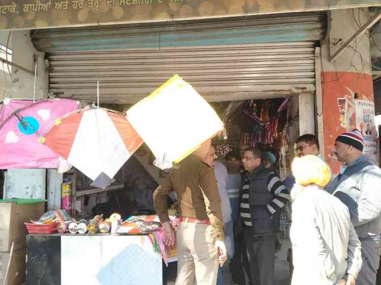 Joint inspection teams raid shops to check Chinese kite string in Jagraon