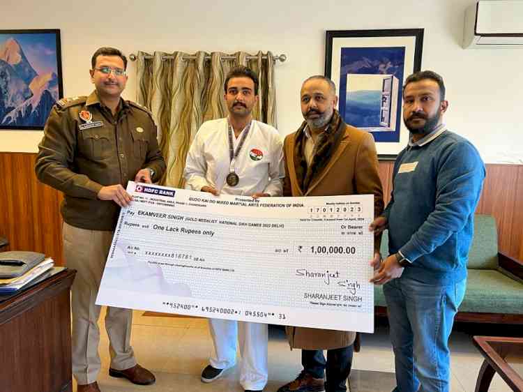 Budo Kai Do Mixed Martial Arts player Ekamveer gets Rs 1 lakh award