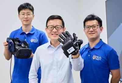 Singapore researchers create VR glove with realistic touch