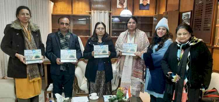 Digital Eco-Health Calendar released by Professor Renu Vig, Vice-Chancellor, Panjab University