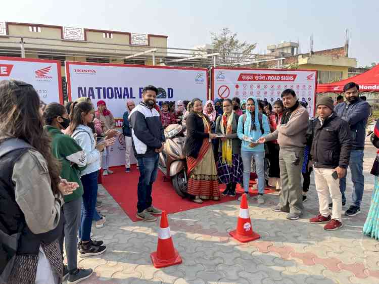 Honda Motorcycle & Scooter India conducts Road Safety Awareness Campaign in Rajasthan