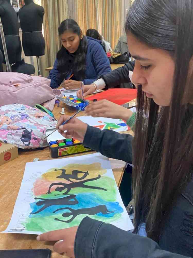 Competition of poster making for its students to celebrate national youth day