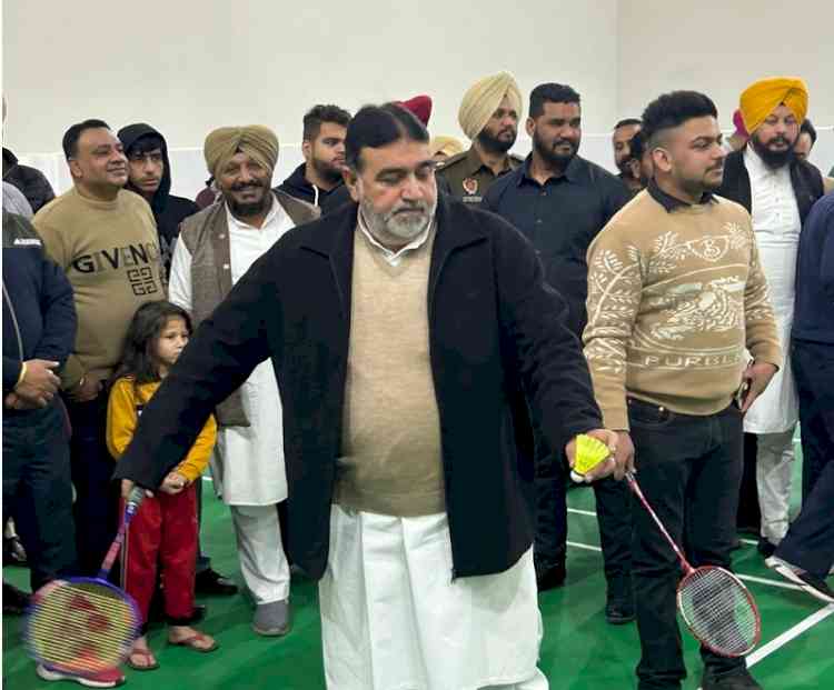 MLA Pappi inaugurates new badminton court in Mini Rose Garden 