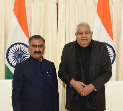 Himachal CM in Delhi, meets Prez Murmu & V-P Dhankhar