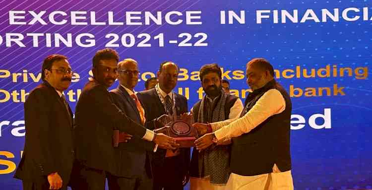 Federal Bank wins ICAI Award for Excellence in Financial Reporting consecutively for the second time 
