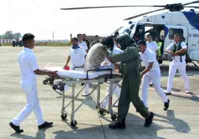 Coast Guard comes to the rescue of injured mariner on tanker near Sagar