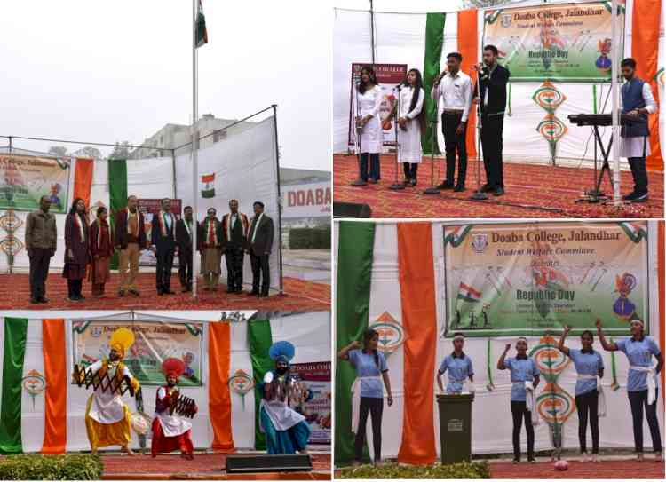 74th Republic Day celebrated in Doaba College