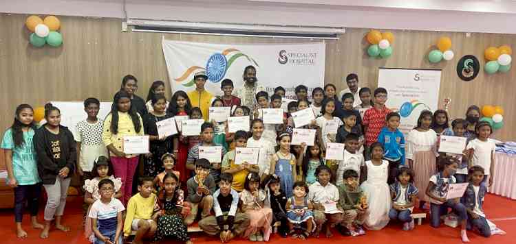 120 children compete at Specialist Hospital Republic Day Drawing Competition
