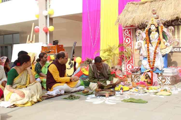 Griffins International School celebrated Saraswati Puja and 74th Republic Day with gusto