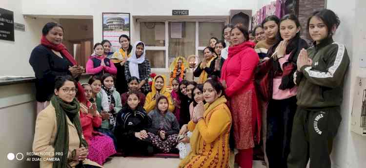 Department of Music, Panjab University, celebrated Saraswati Pooja 