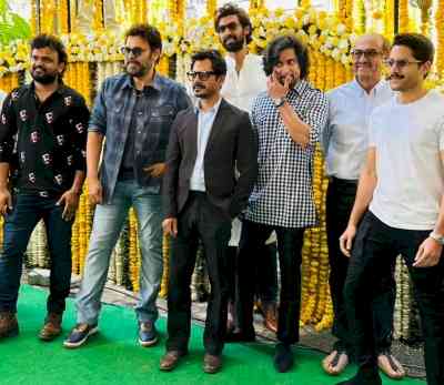 Nawazuddin Siddiqui prays to Lord Hanuman as he announces his Telugu debut