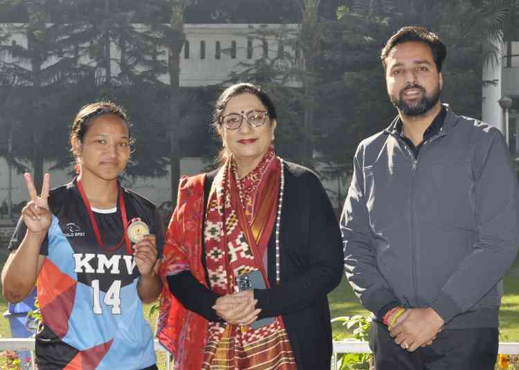 KMV’s National level player Renu Bala shines at 34th Handball Federation Cup 