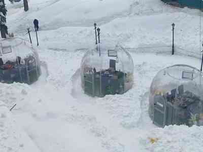India's first glass igloo restaurant come up in J&K's Gulmarg