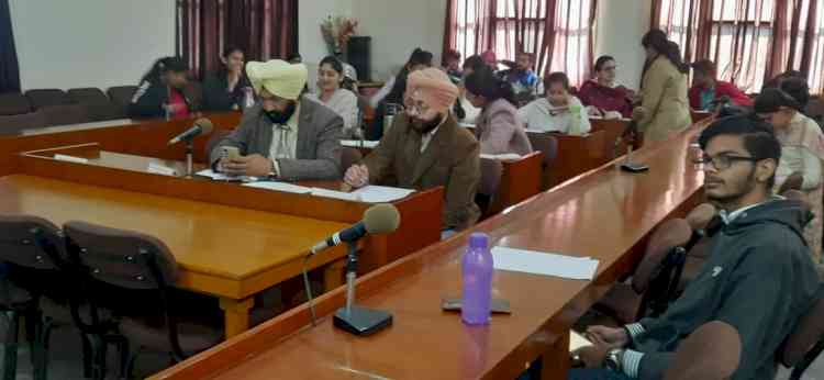 Discussion over Union Budget-2023 at Guru Hargobind Khalsa College, Gurusar Sadhar 