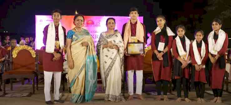 Achievement : Students of Dev Samaj School declared winners at national music competition