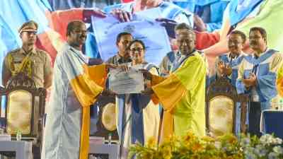 Mamata Banerjee conferred D. Litt by St Xavier's University