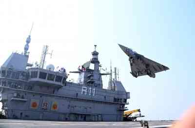 LCA accomplishes maiden landing onboard INS Vikrant