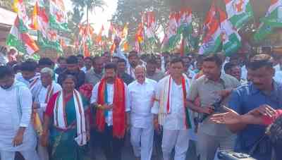 Telangana Congress chief launches padyatra