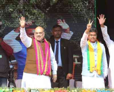 Voting for CPI-M, Cong will facilitate return of violence in Tripura: Shah