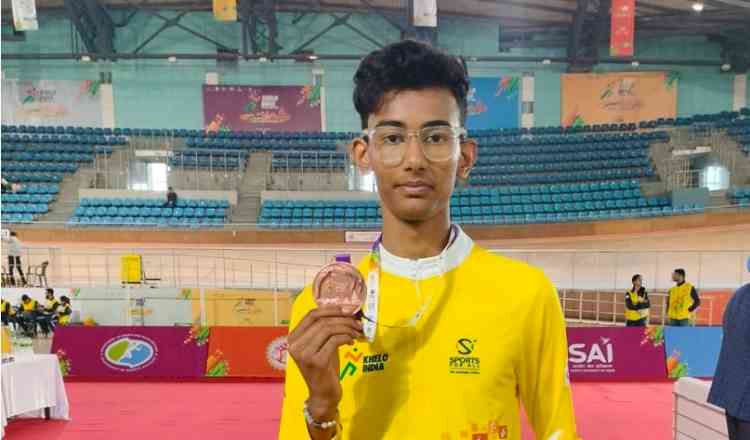 Hyderabad's Cyclist bags Bronze Medal in Khelo India Youth Games 2023