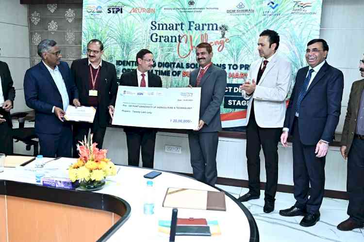 SFGC program: STPI, MeitY award ₹20 Lakh grant to 4 startups for creating solutions in growth of sugarcane harvest