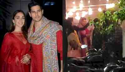 Kiara, Sidharth shake a leg to dhol beats before entering his Delhi home