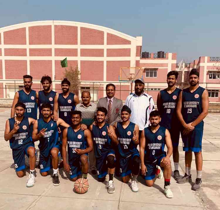 PU Men Basketball Team got 3rd position in All India Inter University Basketball Championship