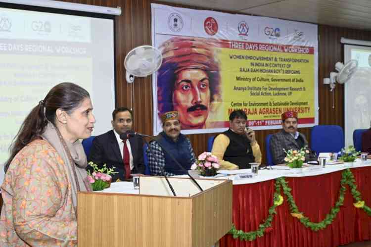 Prof Sheena Pall presented keynote address titled, Contribution of Raja Ram Mohan Roy towards Women’s Empowerment