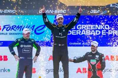 Jean-Eric Vergne wins first-ever FIA Formula E world c'ship race in India