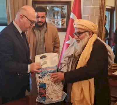 Afghan Red Crescent Society donates to Turkey