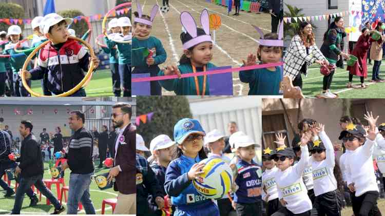 `Atletico Annual Sports Meet' organized at Innocent Hearts where parents along with their little ones also participated