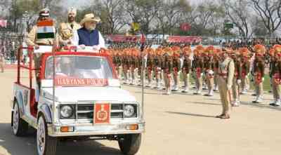 Big day for Hry as Shah presents President's Colour to Police