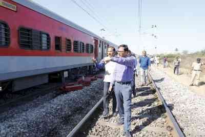 Railway track damaged due to derailment near Hyderabad restored