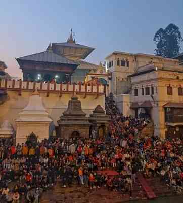 Thousands throng Nepal's Pashupatinath temple during Mahashivaratri celebrations