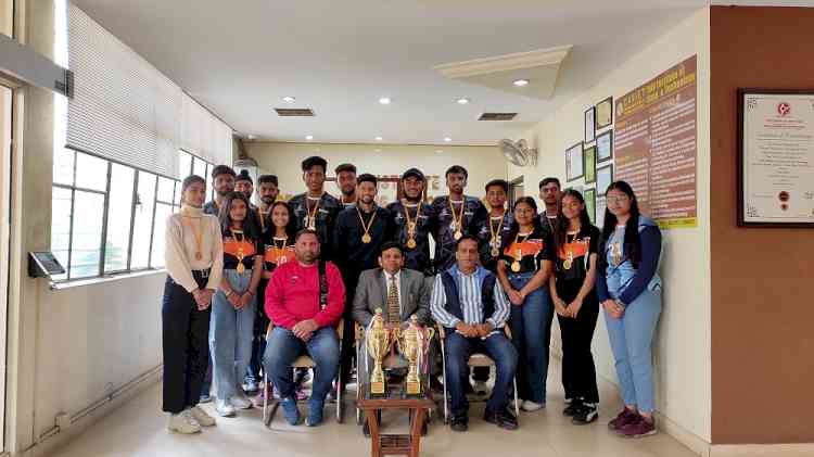 The Handball Team Men and Women of DAVIET Bag Gold at IKG Inter College Handball Tournament