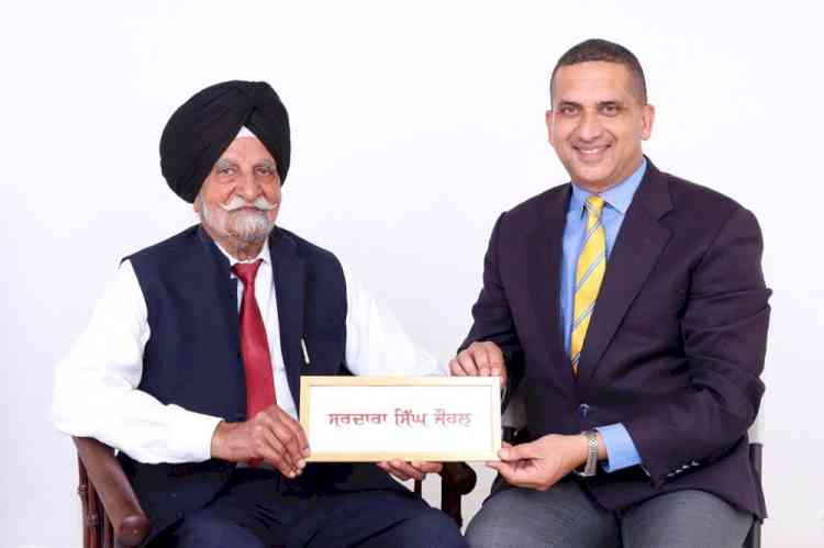Noted Economist Padma Bhushan Dr S S Johl marks his 96th birthday by promoting mother language Punjabi with citizens of Ludhiana